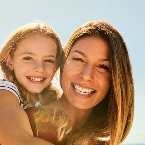 Mom and daughter at Smile Arc Pediatric Dentistry in San Diego, CA